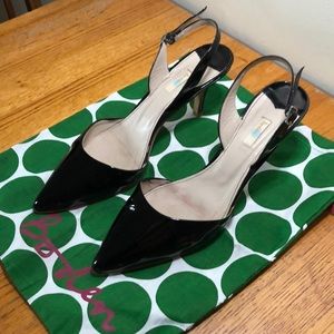 Boden Black Patent Leather Slingbacks - EU41 / US9.5 - very good condition